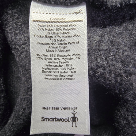 Smartwool Fleece Half Zip Sweater Jacket Grey Heritage Trail Men's M Wool Blend - Picture 9 of 11